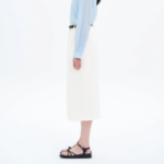8 seconds Poly Long Skirt - White