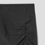 8 seconds Shirring Asymmetric Long Skirt - Ash