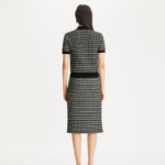 TORY BURCH Jacquard Sweater Skirt – Black