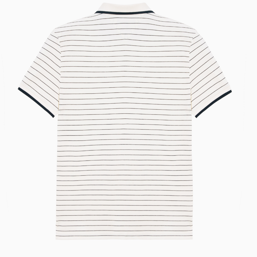 TOMMY HILFIGER [Official Headquarters] Oxford Stripe Polo Shirt (T12F1TKT420MT10FD)