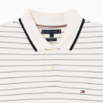 TOMMY HILFIGER [Official Headquarters] Oxford Stripe Polo Shirt (T12F1TKT420MT10FD)