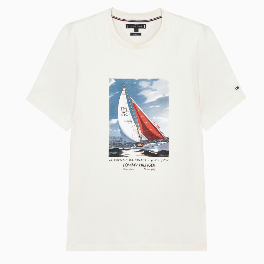 TOMMY HILFIGER [Official Headquarters] Sailing T-Shirt (T12F1TPO510MT1Z00)