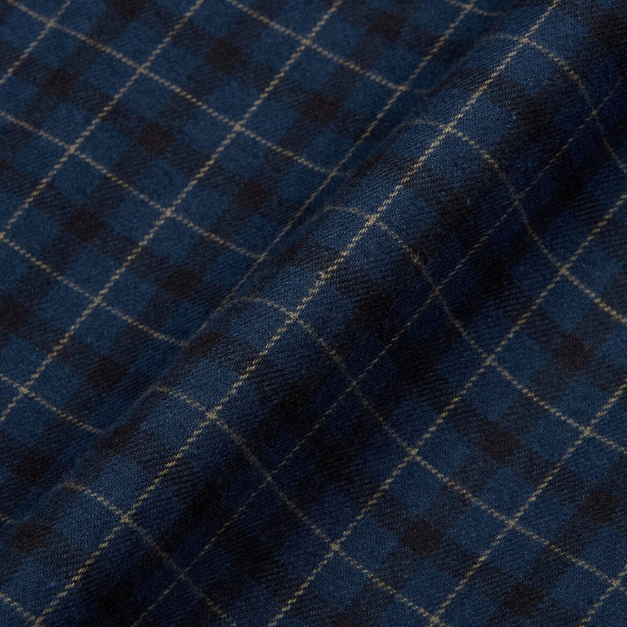 JAJU Flannel Pajama Set – Dark Navy