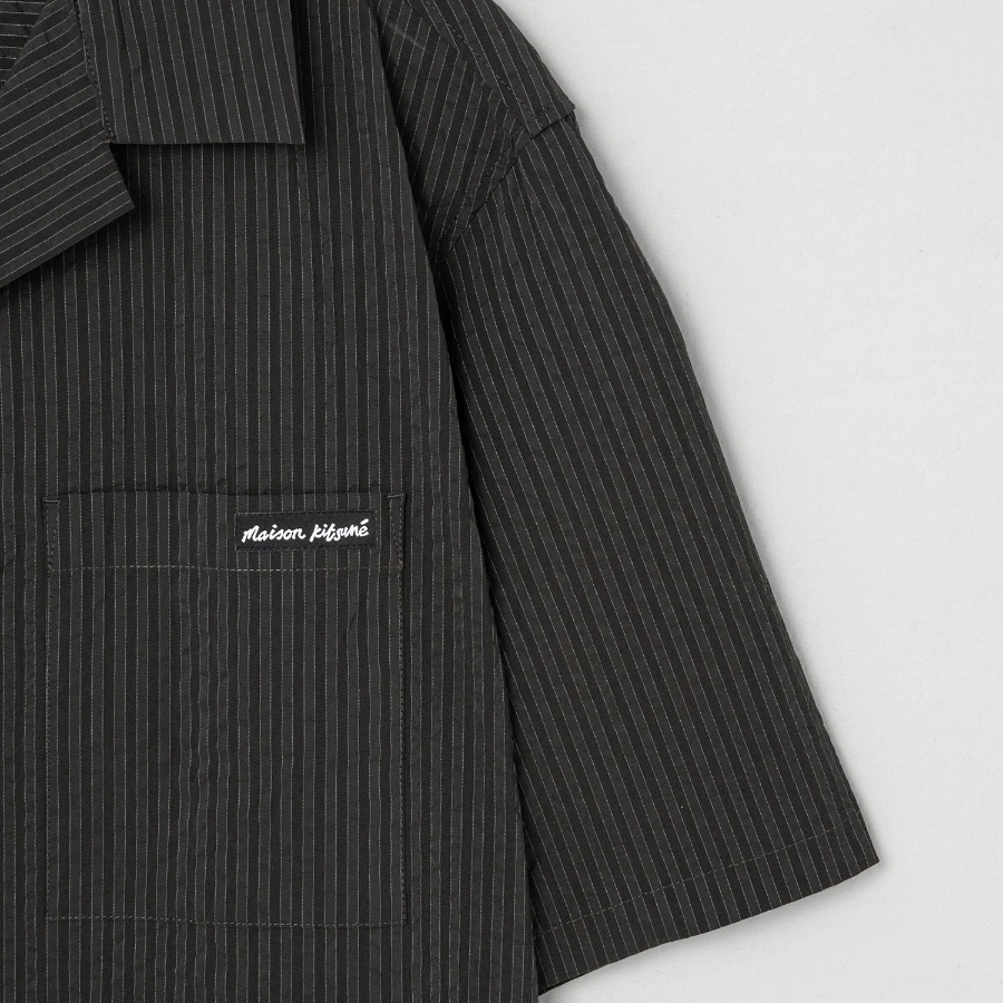 Maison Kitsune Men Resort Shirt - Ranger Green
