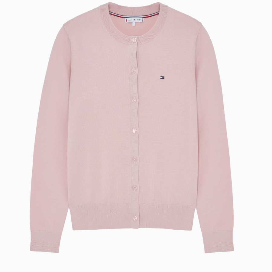 TOMMY HILFIGER [Official Headquarters] Cotton Jersey Stitch Cardigan