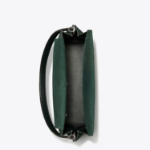 TORY BURCH Lee Radziwill Suede Large Shoulder Bag – Dark Green