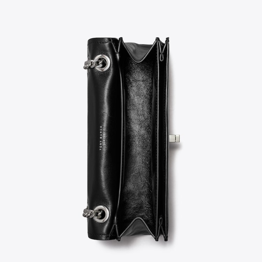 TORY BURCH Kira Turnlock Shoulder Bag – Black