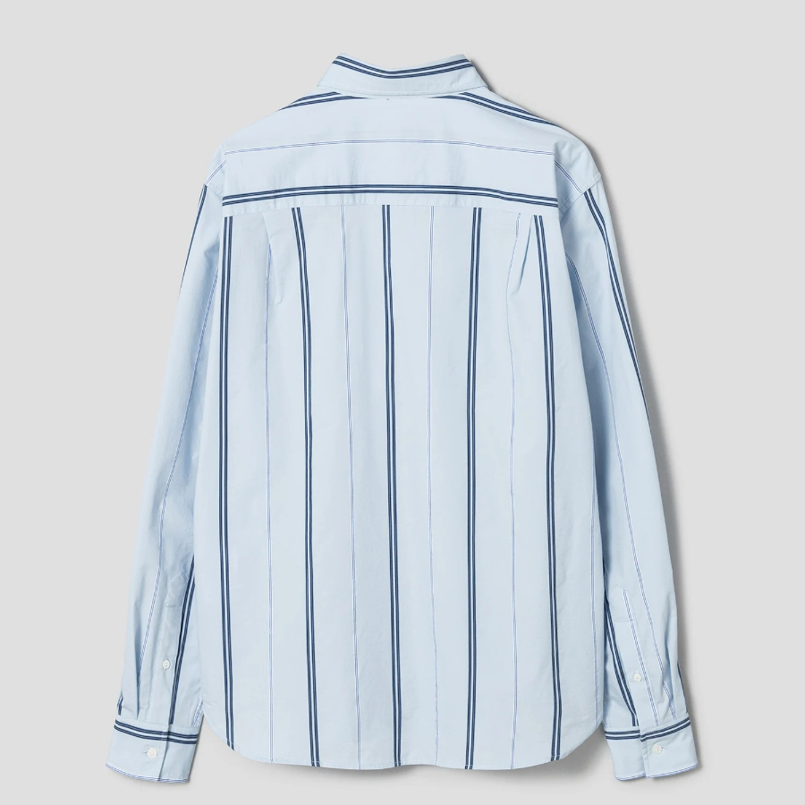 Maison Kitsune Men Relaxed Shirt - Cirrus Blue