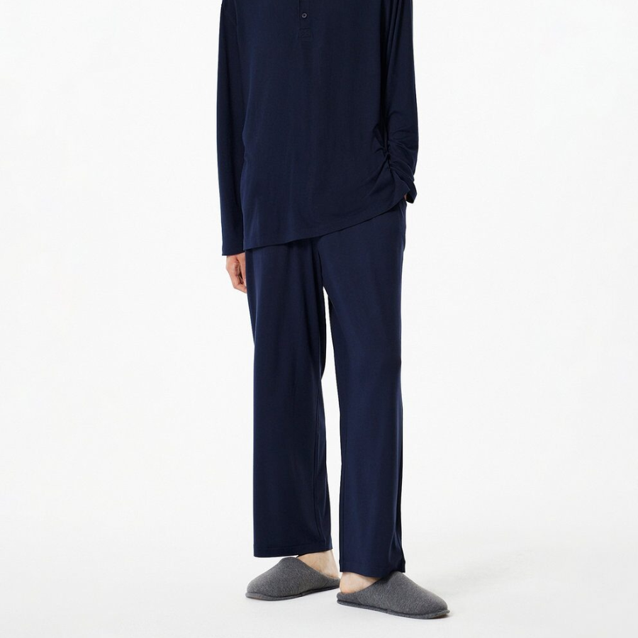 JAJU Peach Skin Pajama Pants – Navy