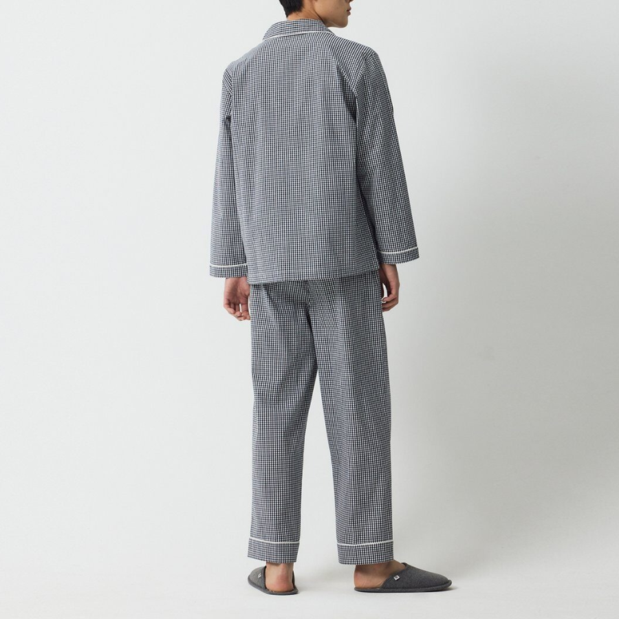 JAJU Cotton Stretch Pajama Set – Dark Navy