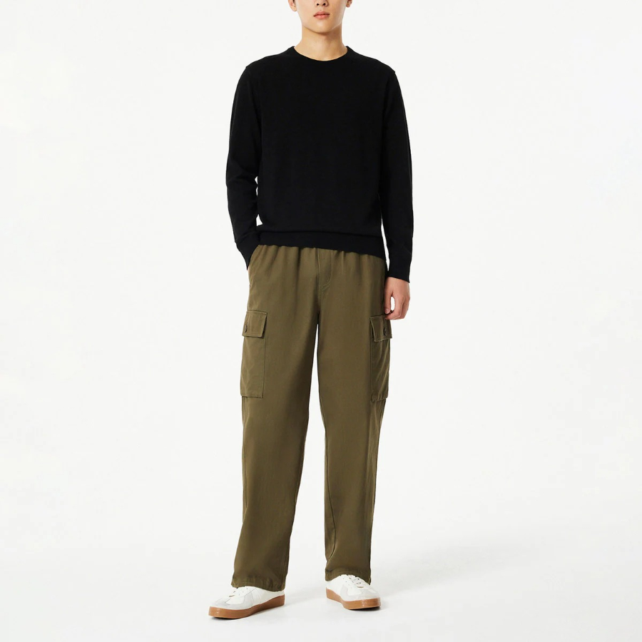 JAJU Round Neck Knit – Black