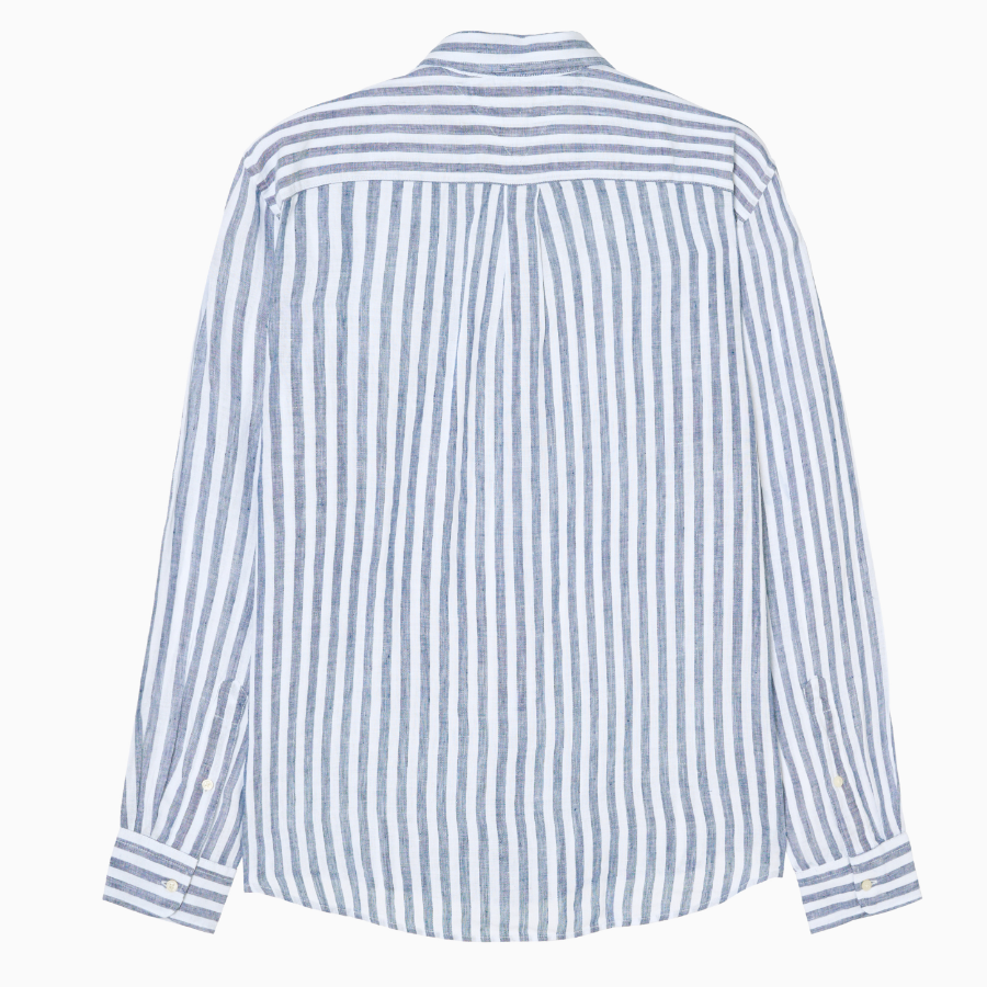 TOMMY HILFIGER [Official Headquarters] [Regular fit] Striped Linen Shirt (T12F1WSH170MT10A5)