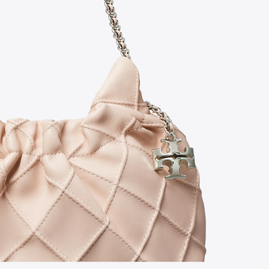 TORY BURCH Fleming Mini Hobo Bag – Cream