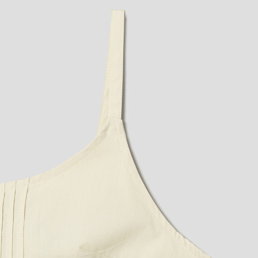 8 seconds 50s Cotton Layered Long Dress — Ivory