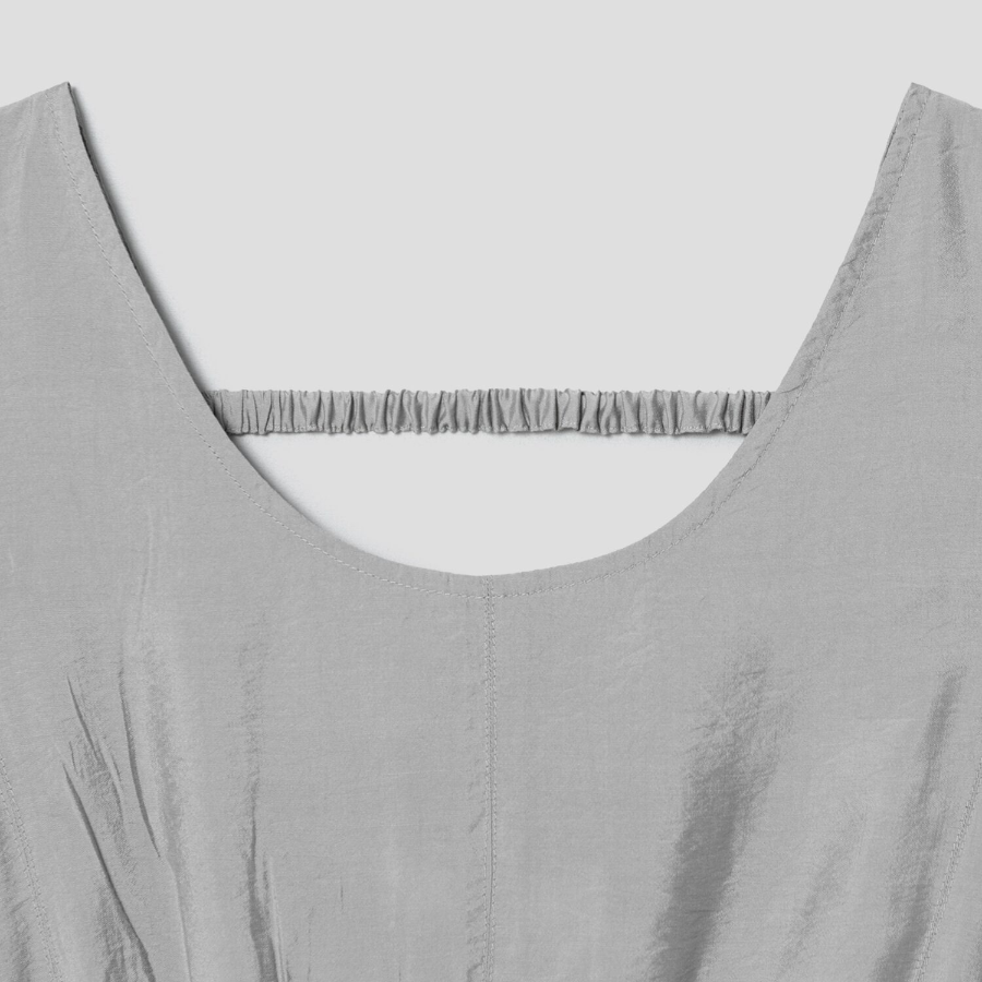 8 seconds Sleeveless Dress — Light Gray