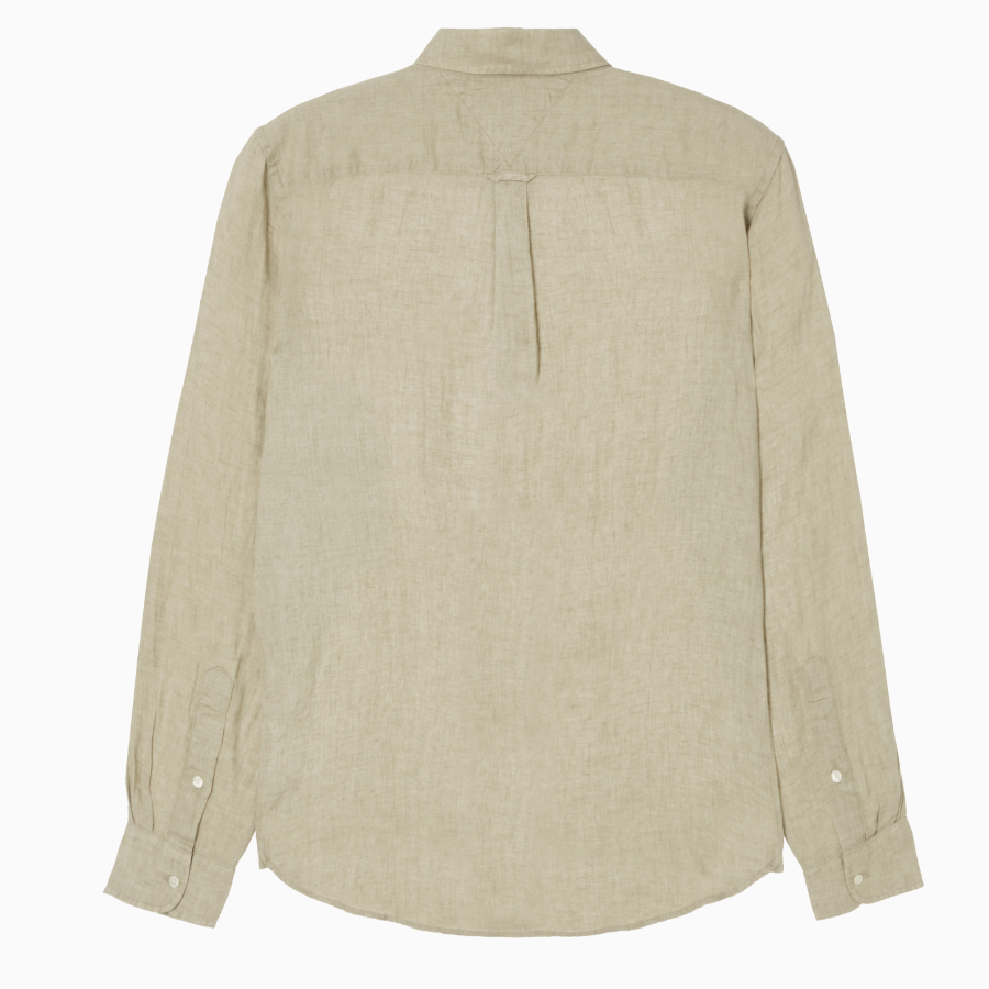 TOMMY HILFIGER [Official Headquarters] [Regular fit] Pigment Dyed Linen Shirt (T12F1WSH160MT1RBT)
