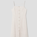 8 seconds Linen Sleeveless Dress — Beige