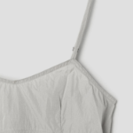8 seconds Puckering Long Dress — Light Gray