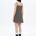 8 seconds Print Sleeveless Mini Dress — Black