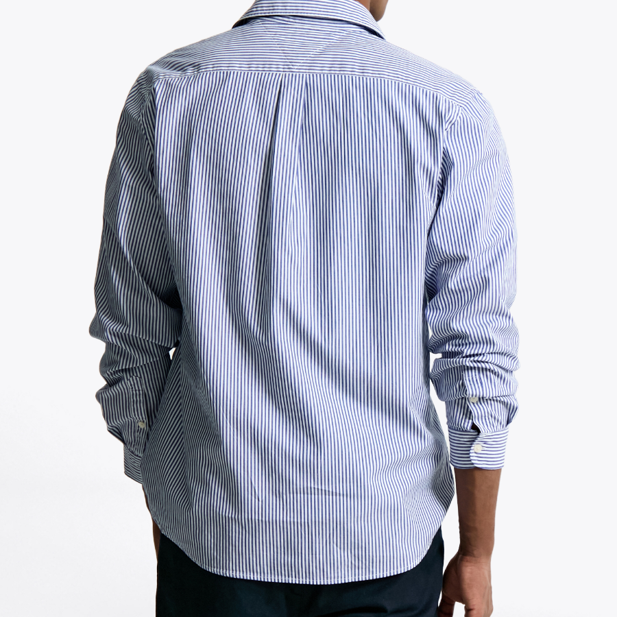 TOMMY HILFIGER [Official Headquarters] [Asian Fit] Poplin Stripe Shirt (T12F1WSH100MT20A5)