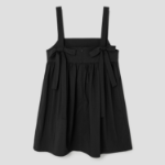 8 seconds Back Ribbon Mini Dress — Black