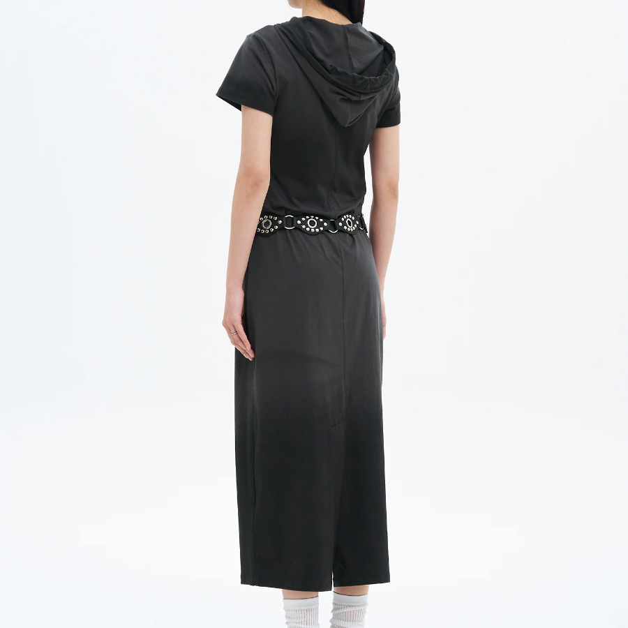 8 seconds Hooded Jersey Dress — Dark Grey