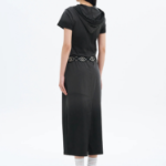 8 seconds Hooded Jersey Dress — Dark Grey