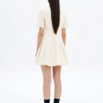 8 seconds Flare Mini Dress — Beige