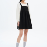 8 seconds Black Mini Dress — Black