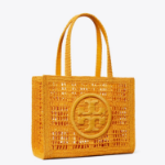 TORY BURCH Ella Hand-Crocheted Small Tote – Peachy