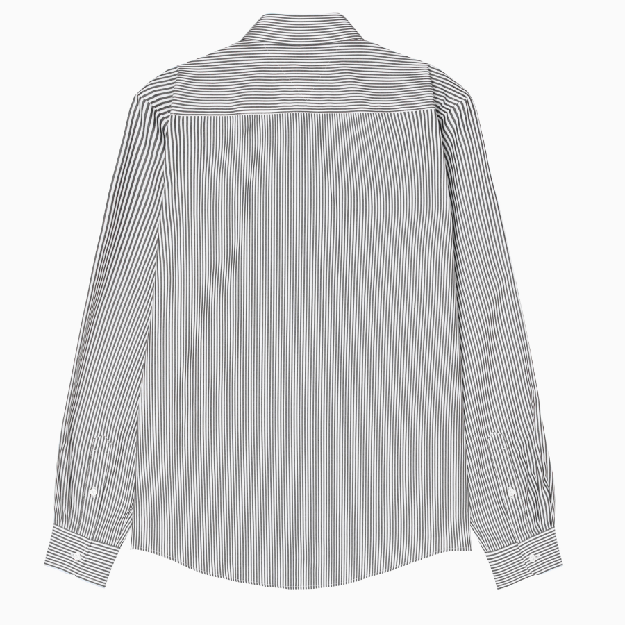TOMMY HILFIGER [Official Headquarters] Cotton Stripe Shirt (T12F1WSH110MT20BD)