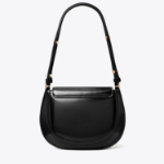 TORY BURCH Robinson Spazzolato Small Flap Bag – Black