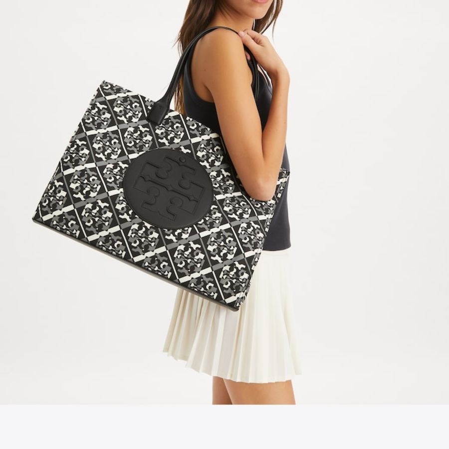 TORY BURCH Ella Printed Tote – Prismatic Logo