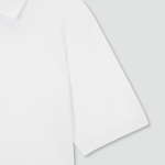 JAJU Lightweight Knit Polo Shirt – White