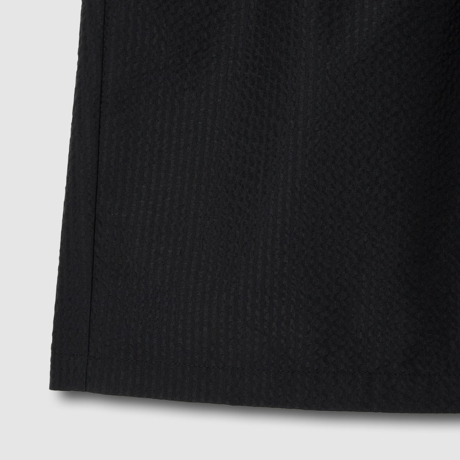 JAJU Seersucker Half Pants – Black