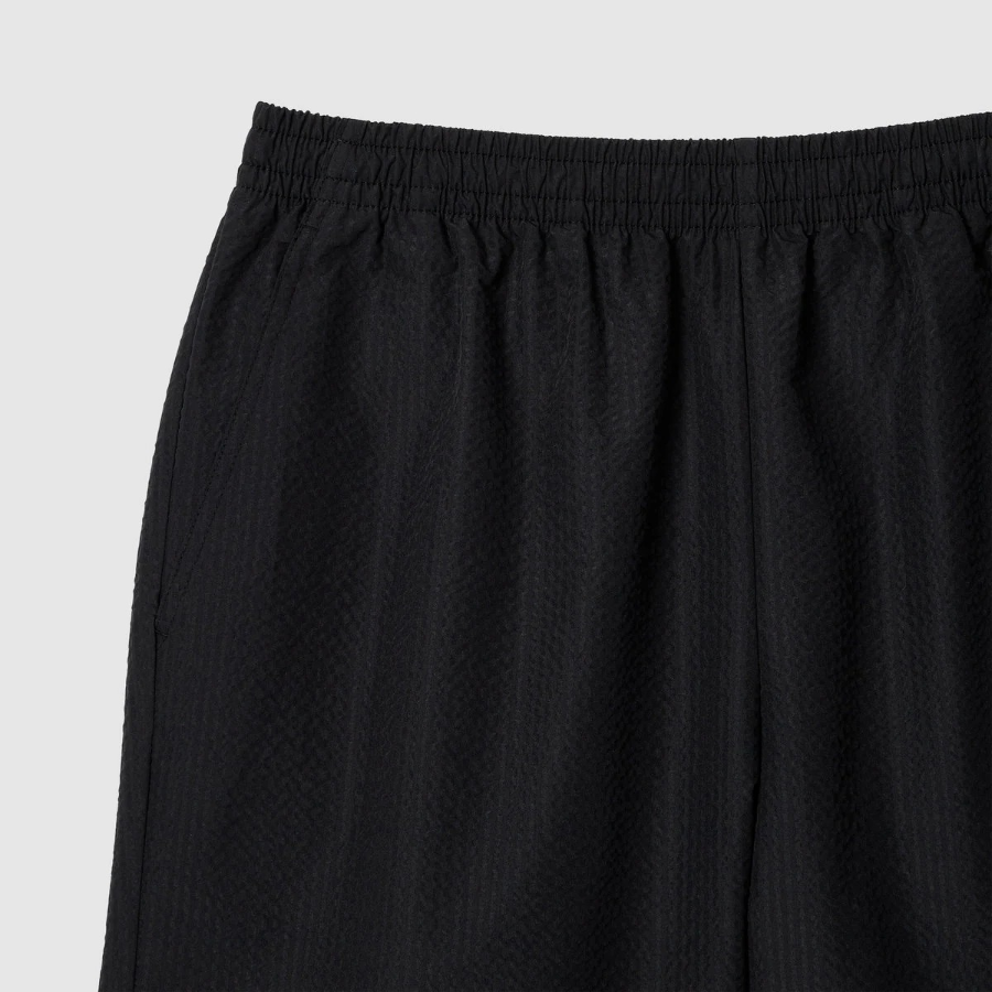 JAJU Seersucker Half Pants – Black