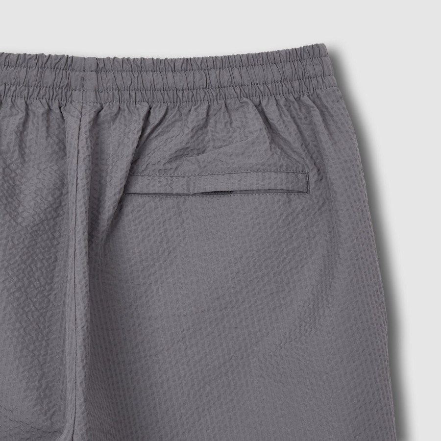 JAJU Seersucker Half Pants – Grey