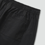 JAJU Crisp Texture Half Pants – Black