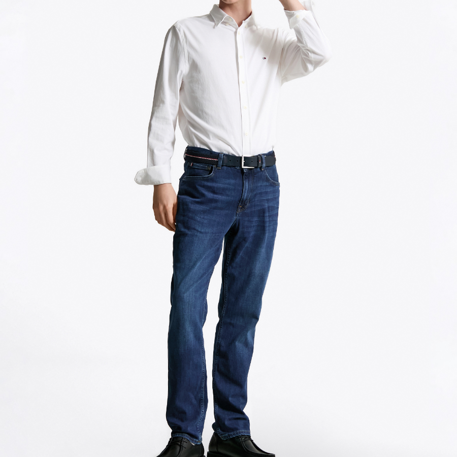 TOMMY HILFIGER Performance Solid Knit Shirt T12F0WSH020MT1YCF