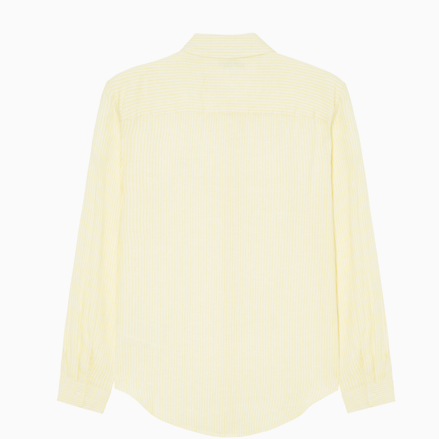 TOMMY HILFIGER [Official Headquarters] Regular Stripe Linen Shirt (T22F3WSH091WT20FS)