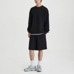 JAJU Sweat Half Pants – Black