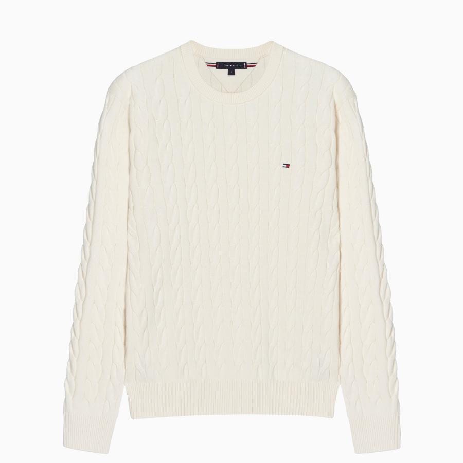 TOMMY HILFIGER Classic Cotton Cable Sweater