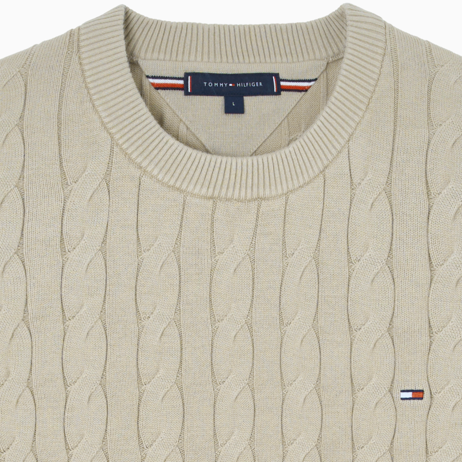 TOMMY HILFIGER Classic Cotton Cable Sweater