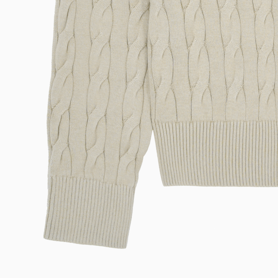 TOMMY HILFIGER Classic Cable Polo Zip-Up