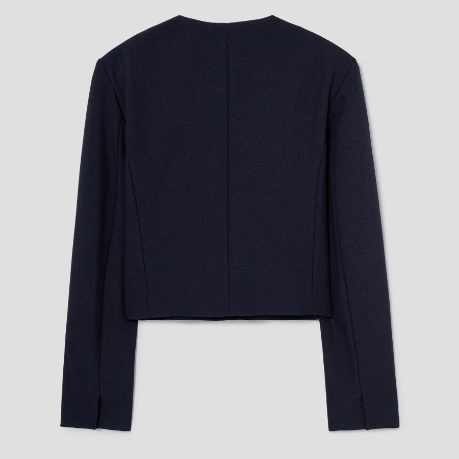 8 seconds Round-Neck Jacket – Navy