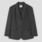 8 seconds Belted Semi-Overfit Jacket – Ash