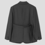 8 seconds Belted Semi-Overfit Jacket – Ash