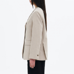 8 seconds Three-Button Semi-Overfit Jacket – Beige