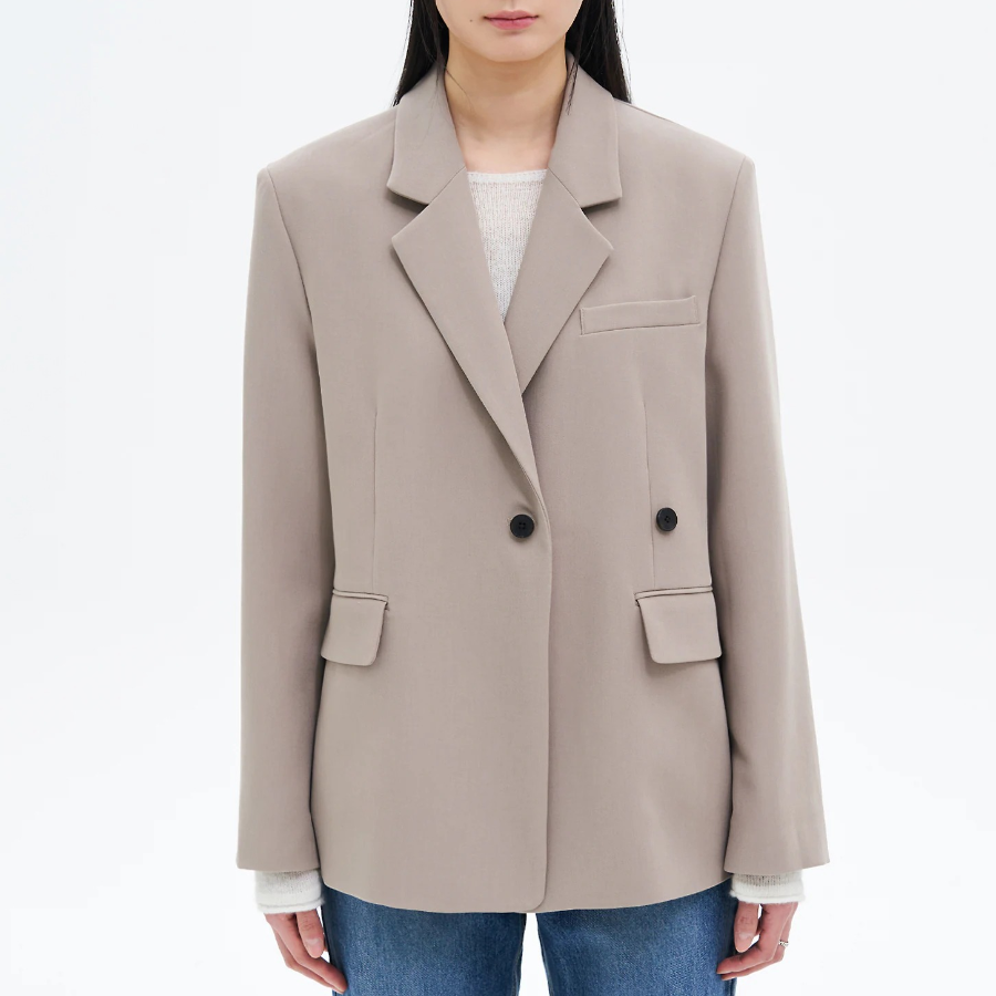 8 seconds Oversized Tailored Jacket – Beige