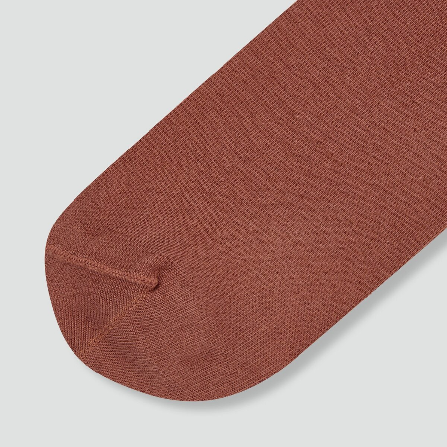 JAJU Cotton Non-Binding Long Socks – Brick